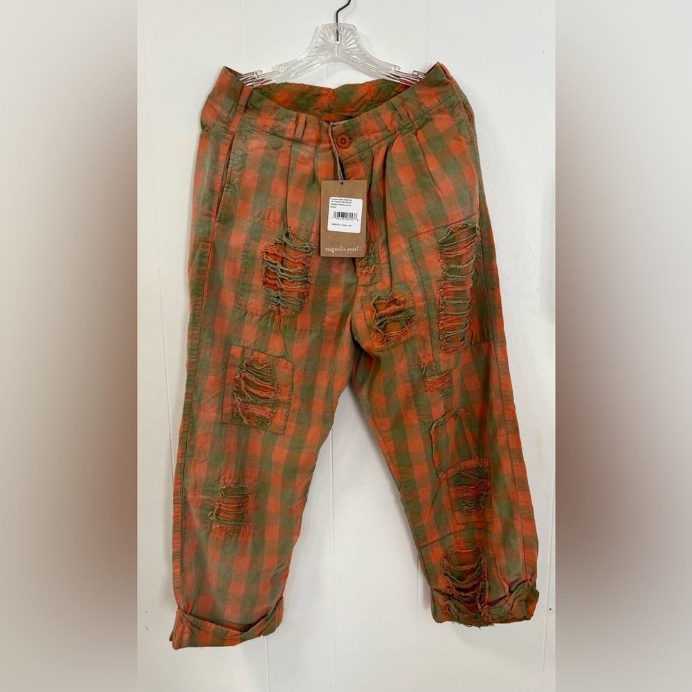 Magnolia Pearl Check Charmie Trousers NWT